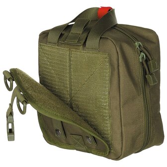 MFH Tactical Pouch, First Aid, large, &quot;MOLLE&quot;, green