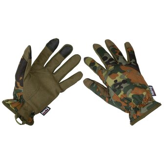 MFH Tactical Gloves, &quot;Lightweight&quot;, flecktarn