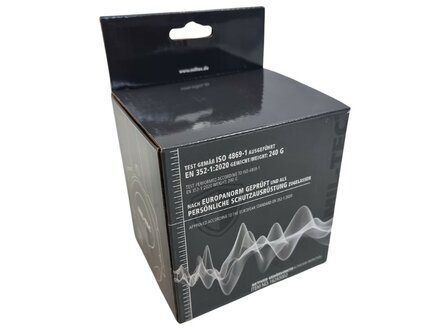 Taktischer aktiver Geh&ouml;rschutz von Mil-Tec, EN352-4, schwarz