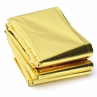 MFH Reddingsdeken EHBO, zilver / goud 210x130CM