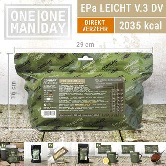 Convar Field Kitchen EPA light V.2 direkt, MRE 24-Stunden Tagesration