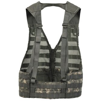 US Tactical load carrying vest FLC, Molle II Modular, UCP / ACU AT-digital