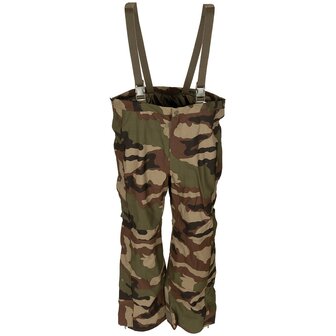 Franse leger regenbroek met broekdragers, Gore-tex, CCE camo