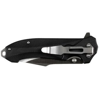 Fox outdoor Bushcraft klapmes met G10 handvat, zwart