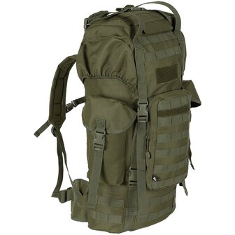 Sac &agrave; dos MFH Bundeswehr Molle Combat, 65l, cadre en aluminium, vert olive