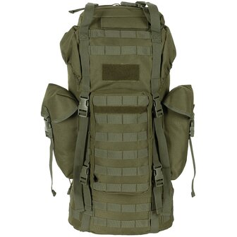 Sac &agrave; dos MFH Bundeswehr Molle Combat, 65l, cadre en aluminium, vert olive