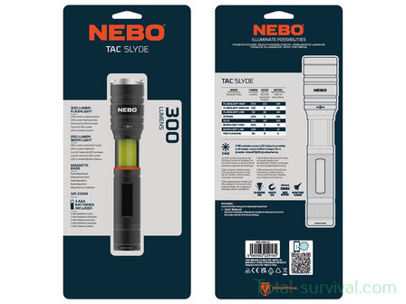 Nebo TAC Slyde compact LED zaklamp