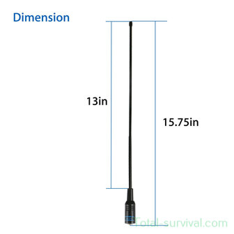 Nagoya NA-771 flexibele antenne, SMA-F, 144/430 MHz