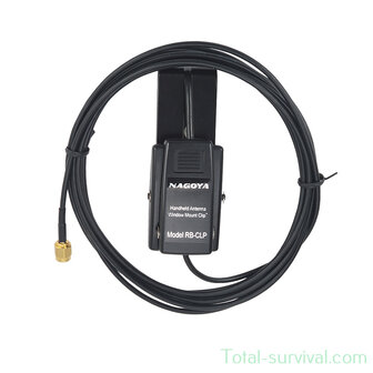 Nagoya RB-CLP raam clip antenne houder, SMA-F, 3 meter kabel