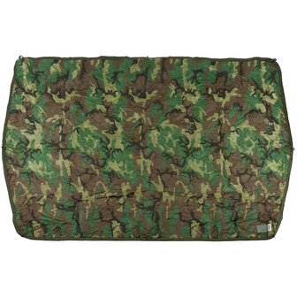 US army Poncho Liner (Woobie / Steppdecke), Woodland camo