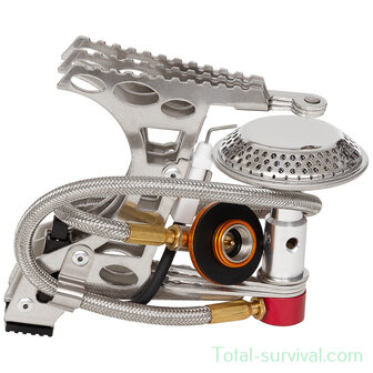 Fox outdoor r&eacute;chaud &agrave; gaz  pliable, avec tuyau et inflammation piezo