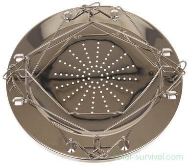 Fox outdoor camping toaster opvouwbaar, voor 4 schijven met tang, RVS