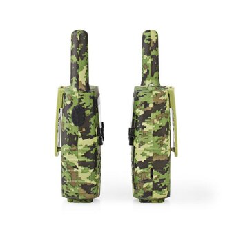 Nedis TK0810 PTT/VOX Walkie-Talkie Set inkl. Headsets, bis zu 8 km, Digital Woodland