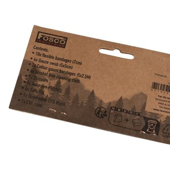 Fosco Erste-Hilfe-Set, 28-teilig inkl. Etui