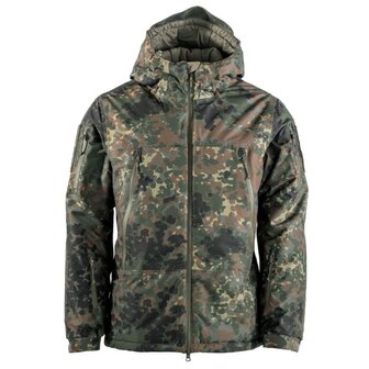 AB veste thermique Softshell MIG 4 ECW niveau 7, coupe-vent et d&eacute;perlante, Flecktarn
