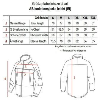 AB veste isolante l&eacute;g&egrave;re ECW (IR), coupe-vent, imperm&eacute;able et respirant, Flecktarn