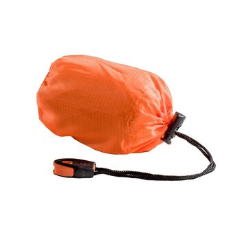 Fox outdoor poncho d'urgence orange avec rev&ecirc;tement en aluminium