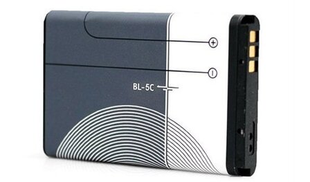 HanRongDa BL-5C oplaadbare batterij, Li-ion 1000 mAh 3,7V