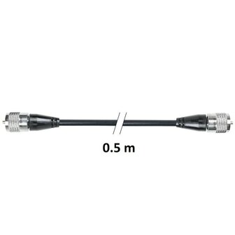 PNI R50 PL259 RG58 cable, 0,5 M, 50 Ohm