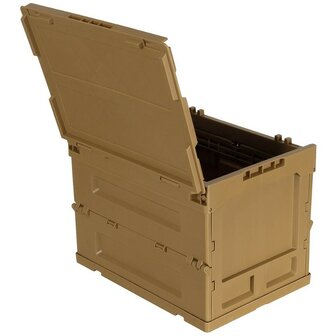 MFH Kunststoff Transportkoffer 20L, faltbar und stapelbar, khaki