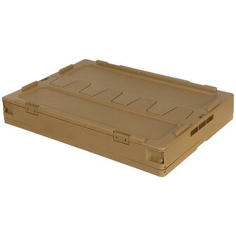 MFH Kunststoff Transportkoffer 60L, faltbar und stapelbar, khaki
