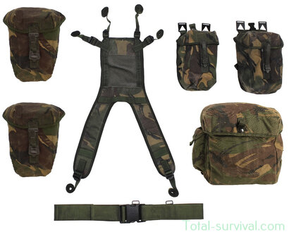 Britisches PLCE taktisches Lastentrageset 7-teilig, DPM-Camouflage