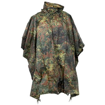 MFH Poncho, Rip Stop, Flecktarn, 144 x 223 cm