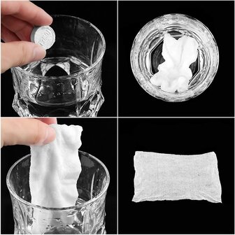 MDP Komprimiertes Handtuch, einzeln verpackt