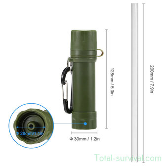 Filtre &agrave; eau potable MDP 0,2 microns, vert