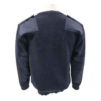 Duitse Bundeswehr commando trui Wol met ronde hals, blauw