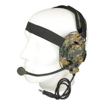 Z-Tactical Bowman EVO III headset Z029, Nato-jack Anschluss, Digital woodland camo