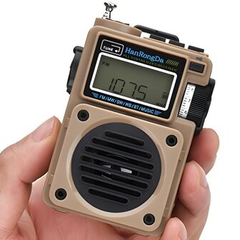 HanRongDa HRD-701 multiband world radio AM/FM/SW/MW with BL-5C battery pack