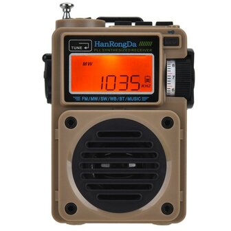 HanRongDa HRD-701 multiband world radio AM/FM/SW/MW with BL-5C battery pack