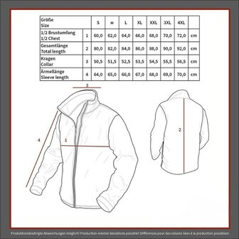 MFH US Feldjacke M65 mit Stepfutter jacke, olivgr&uuml;n