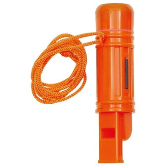 MFH wasserdichter &Uuml;berlebenszylinder, 5-in-1, orange