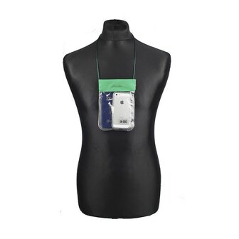 M-Tac pochette &eacute;tanche pour documents/t&eacute;l&eacute;phone portable 16 x 12 cm, transparente, avec lani&egrave;re