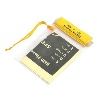 Fosco pochette &eacute;tanche pour documents portable 18 x 13 cm, transparente