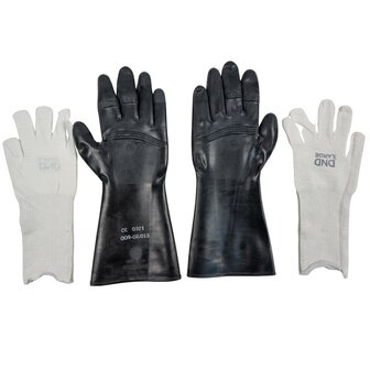 Airboss gants de protection chimique NBC OM 9905 avec sous-gants Coolmax