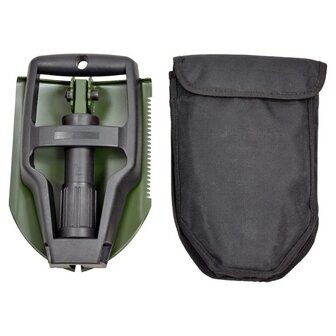 AB pelle pliable US en 3 parties avec couvercle nylon, noir / vert