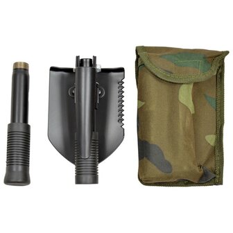 AB pelle pliable 3-en-1 petit avec couvercle, noire