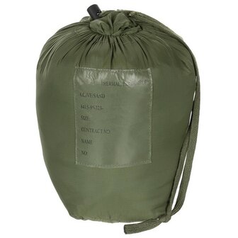 Britischer Thermokleidungs Packsack, olivgr&uuml;n