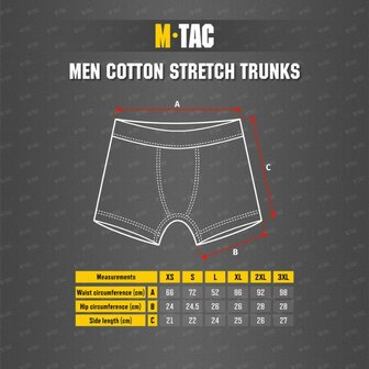 M-Tac Herren Boxershorts aus Stretch Baumwolle, schwarz
