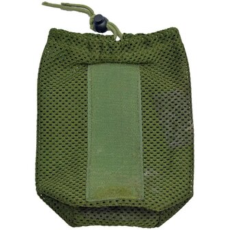 Netztasche mit Klettband der niederl&auml;ndischen Armee, klein, olivgr&uuml;n