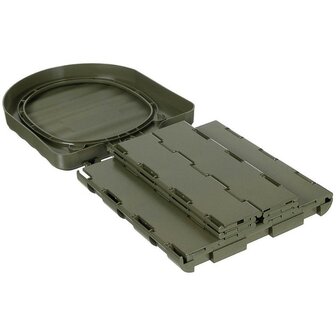 Fox outdoor toilettes de camping pliantes avec sac de transport, vert olive