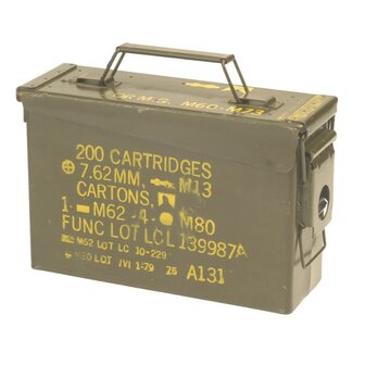 Bo&icirc;te de munitions M19A1 compacte de l'arm&eacute;e am&eacute;ricaine, vert olive