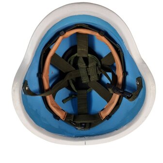 Casque de combat de l'UN PASGT en Kevlar, blanc/bleu