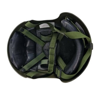 Casque de protection de l'arm&eacute;e britannique avec protection auditive Peltor, vert olive