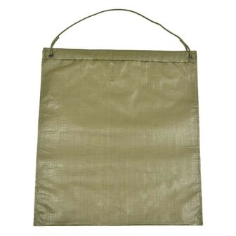 Sandsack olivgr&uuml;n PolypropylenSandsack mit Klettverschluss und Trageseil, 53 x 47 cm