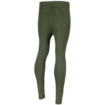 Fox outdoor cale&ccedil;on long thermique, Merino 50, vert olive 
