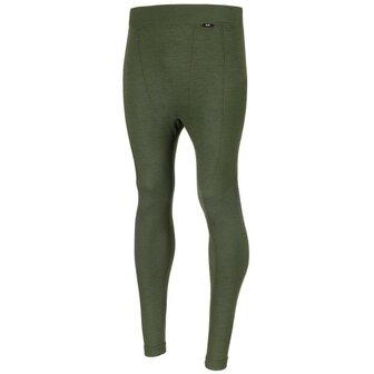 Fox outdoor cale&ccedil;on long thermique, Merino 50, vert olive 